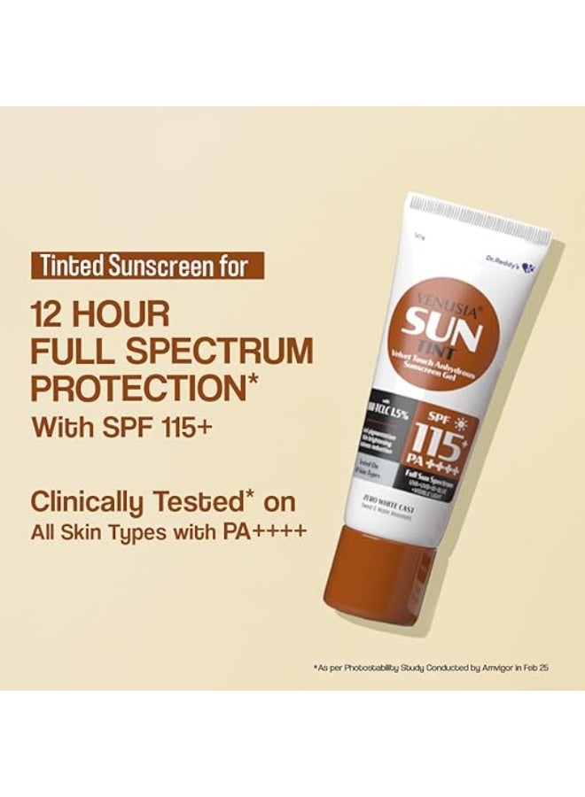 فينوسيا من دكتور ريدي: واقي شمس ملون بعامل حماية SPF 115 | أول واقي شمس في الهند بأعلى عامل حماية | لمسة نهائية مطفية | حماية كاملة لمدة 12 ساعة | يقلل التصبغات | لا يترك أي أثر أبيض | لا يسبب الحساسية وخالٍ من البارابين | 50 غرام - Image 4